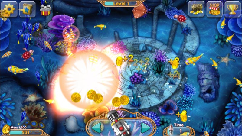 Kho vũ khí game bắn cá ola khá đa dạng 